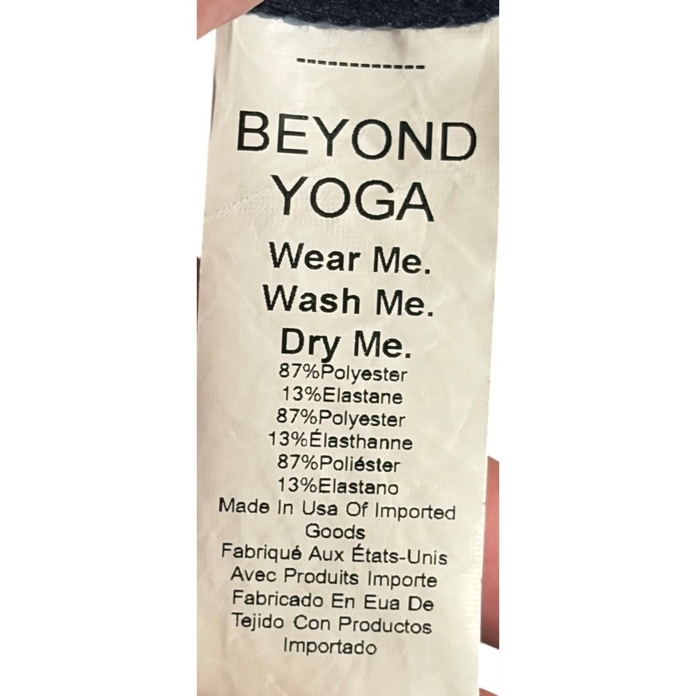 Beyond Yoga Spacedye Square Neck‎ Midi Dress Navy Blue Bodycon Athleisure Slit - Picture 11 of 15